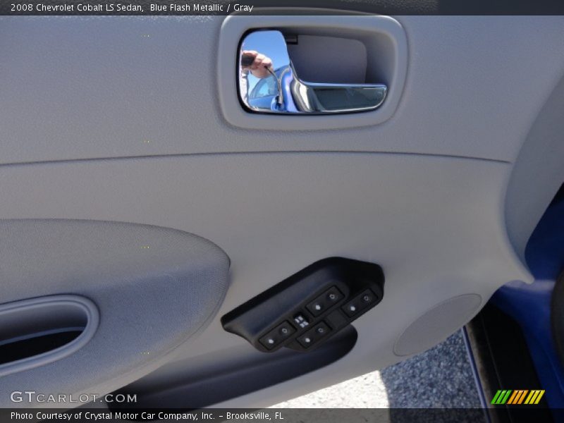 Blue Flash Metallic / Gray 2008 Chevrolet Cobalt LS Sedan