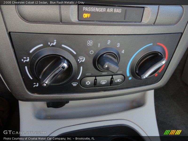 Blue Flash Metallic / Gray 2008 Chevrolet Cobalt LS Sedan