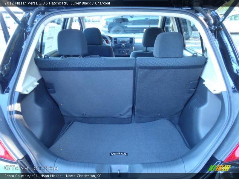 Super Black / Charcoal 2012 Nissan Versa 1.8 S Hatchback