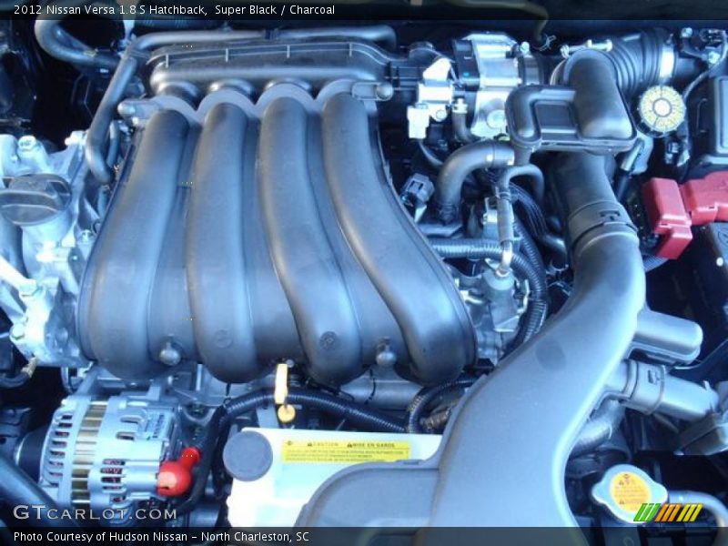 Super Black / Charcoal 2012 Nissan Versa 1.8 S Hatchback