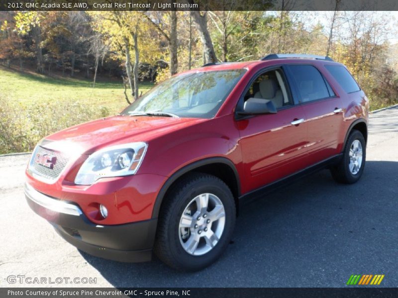 Crystal Red Tintcoat / Light Titanium 2012 GMC Acadia SLE AWD