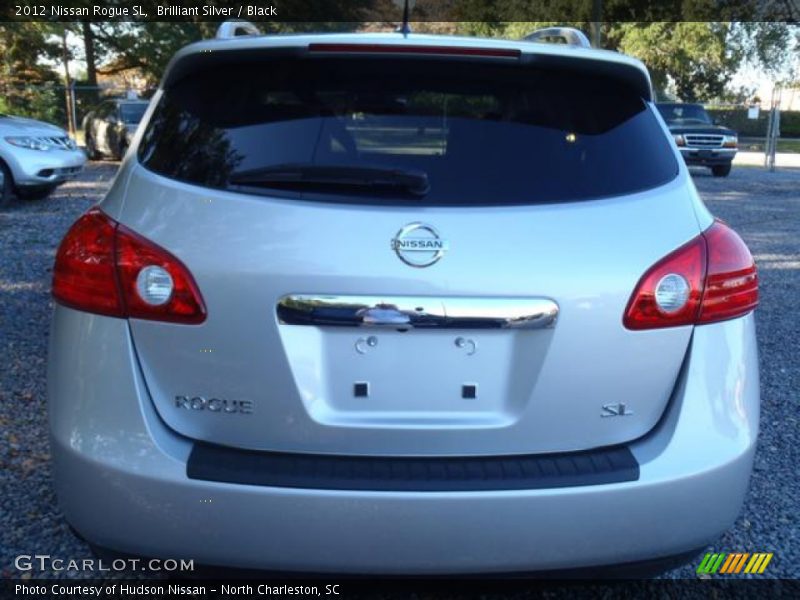 Brilliant Silver / Black 2012 Nissan Rogue SL