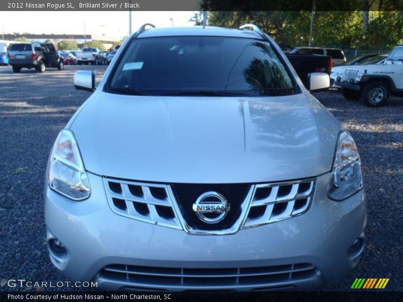 Brilliant Silver / Black 2012 Nissan Rogue SL