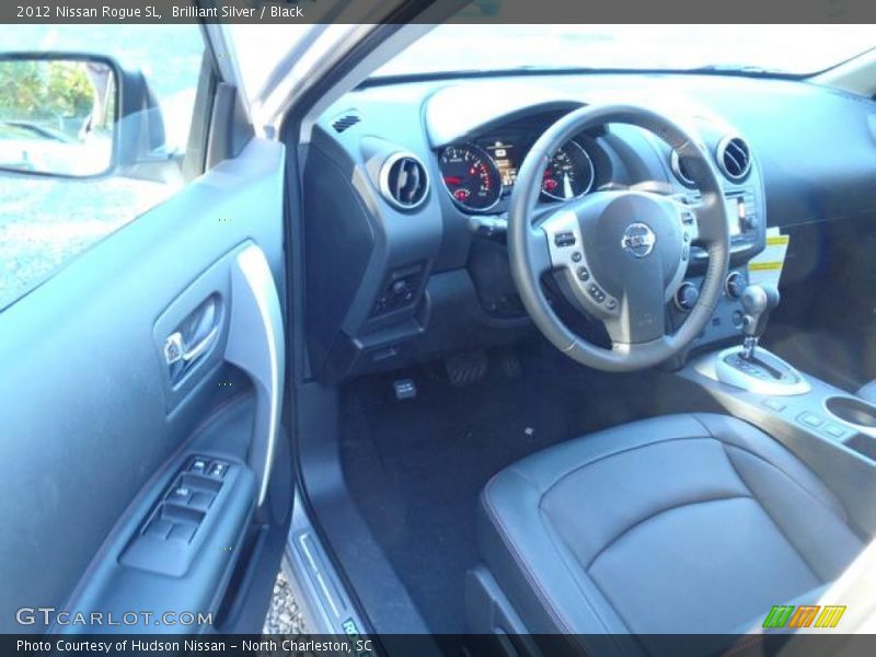 Brilliant Silver / Black 2012 Nissan Rogue SL