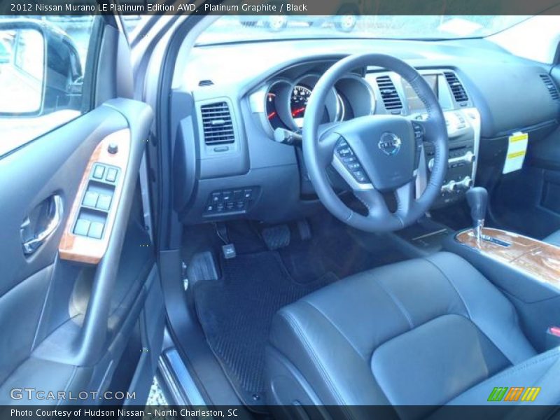  2012 Murano LE Platinum Edition AWD Black Interior