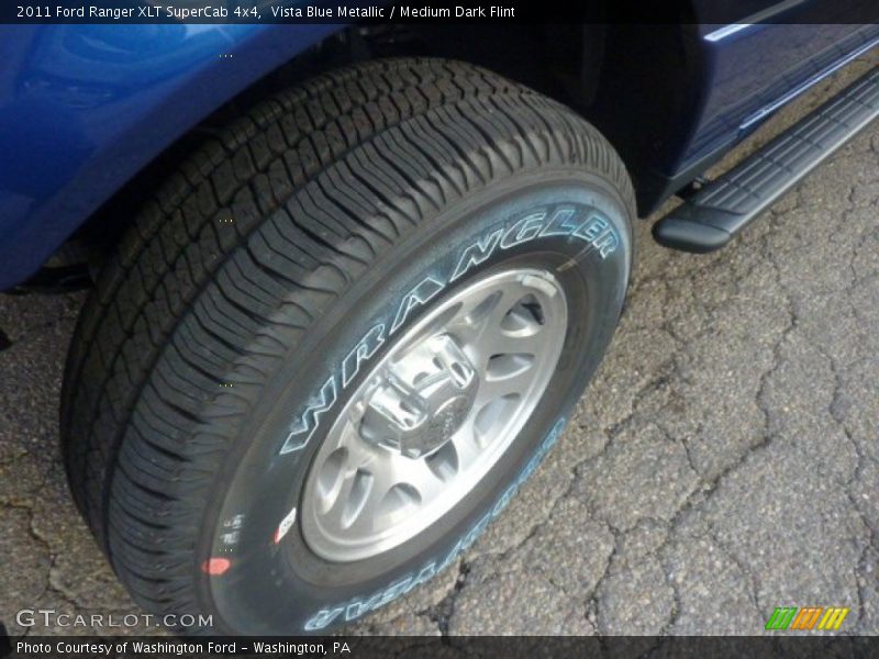 Vista Blue Metallic / Medium Dark Flint 2011 Ford Ranger XLT SuperCab 4x4