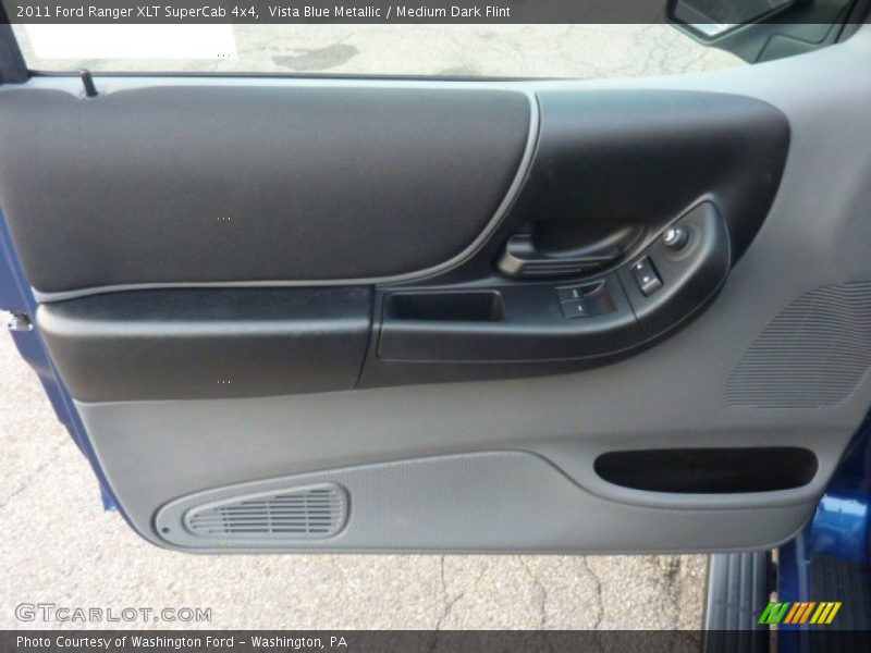 Vista Blue Metallic / Medium Dark Flint 2011 Ford Ranger XLT SuperCab 4x4