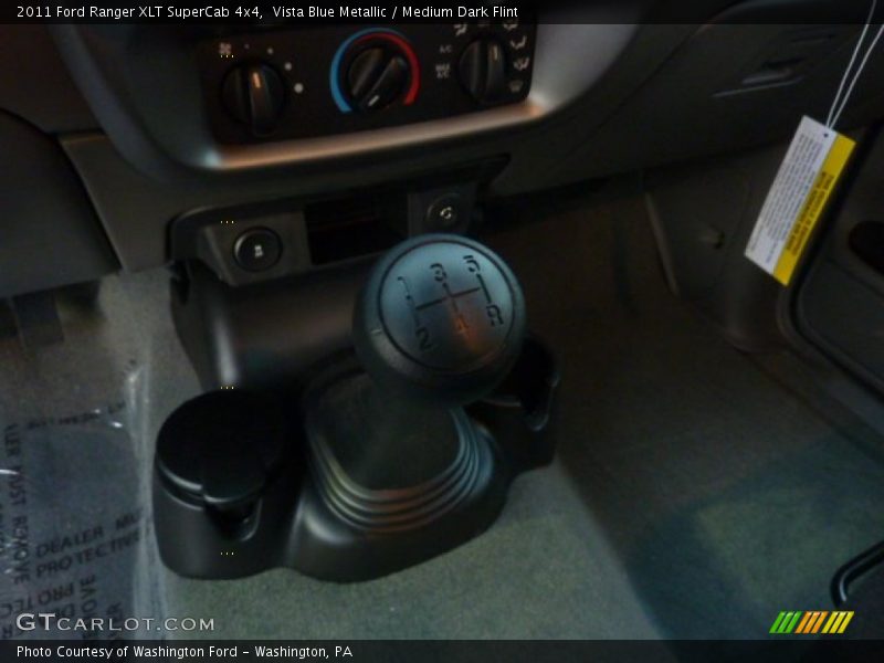 Vista Blue Metallic / Medium Dark Flint 2011 Ford Ranger XLT SuperCab 4x4