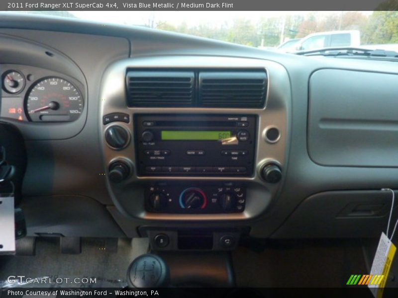 Vista Blue Metallic / Medium Dark Flint 2011 Ford Ranger XLT SuperCab 4x4