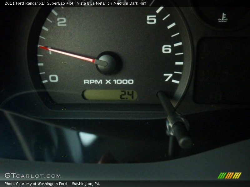 Vista Blue Metallic / Medium Dark Flint 2011 Ford Ranger XLT SuperCab 4x4