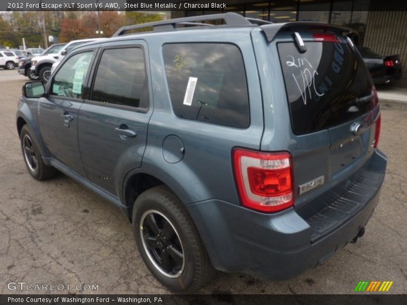 Steel Blue Metallic / Charcoal Black 2012 Ford Escape XLT Sport V6 AWD