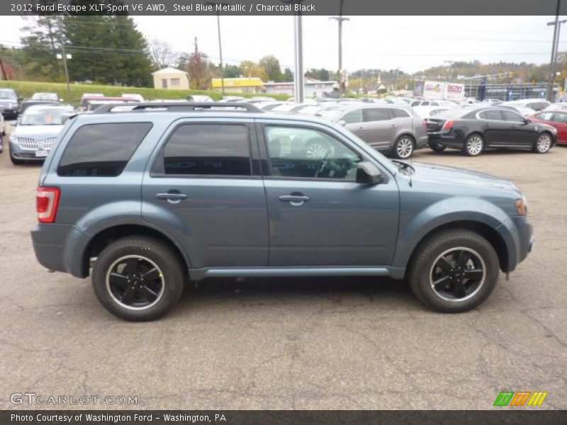 Steel Blue Metallic / Charcoal Black 2012 Ford Escape XLT Sport V6 AWD