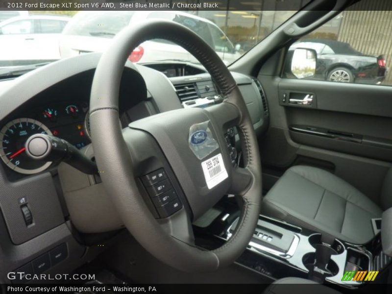 Steel Blue Metallic / Charcoal Black 2012 Ford Escape XLT Sport V6 AWD