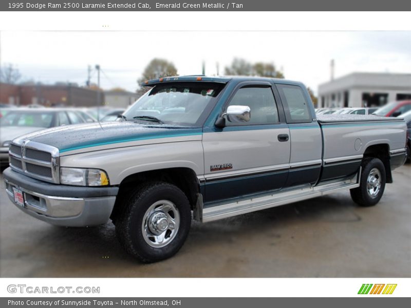 Emerald Green Metallic / Tan 1995 Dodge Ram 2500 Laramie Extended Cab