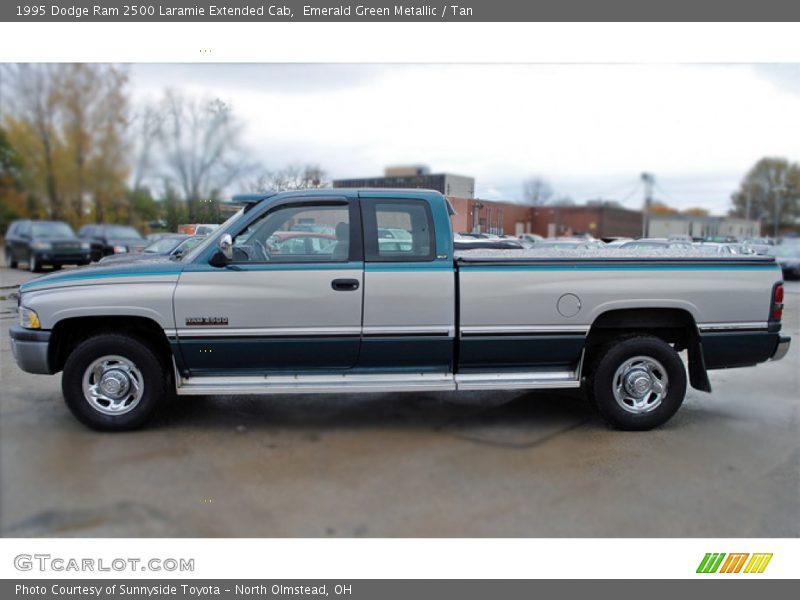 Emerald Green Metallic / Tan 1995 Dodge Ram 2500 Laramie Extended Cab