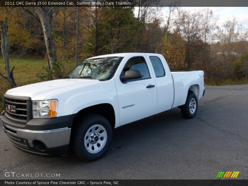 Summit White / Dark Titanium 2011 GMC Sierra 1500 Extended Cab