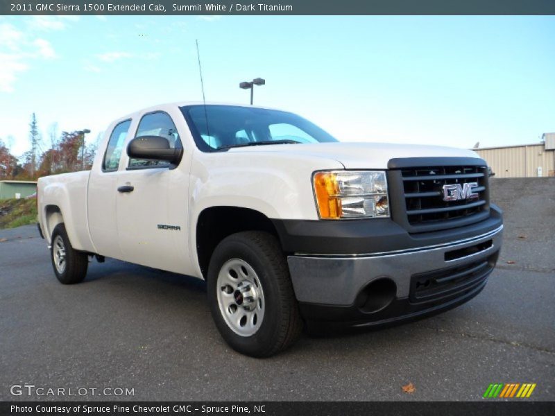 Summit White / Dark Titanium 2011 GMC Sierra 1500 Extended Cab