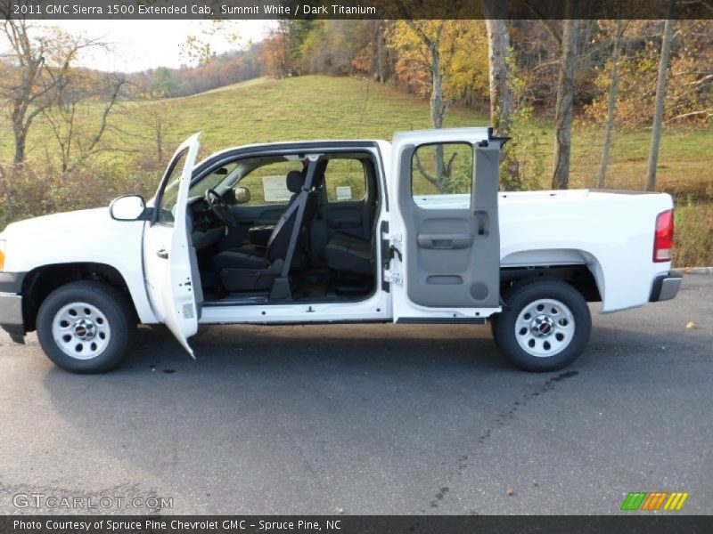 Summit White / Dark Titanium 2011 GMC Sierra 1500 Extended Cab