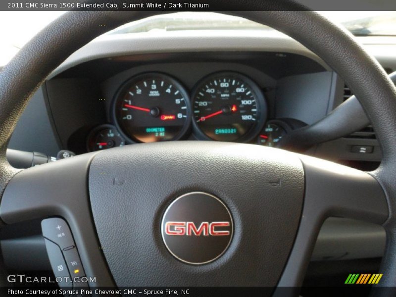 Summit White / Dark Titanium 2011 GMC Sierra 1500 Extended Cab