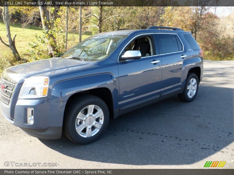Steel Blue Metallic / Light Titanium 2012 GMC Terrain SLE AWD