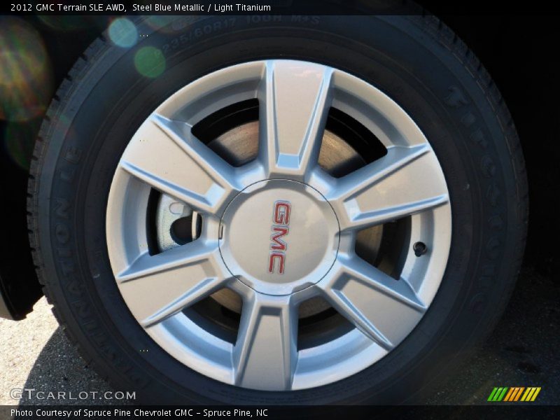 Steel Blue Metallic / Light Titanium 2012 GMC Terrain SLE AWD