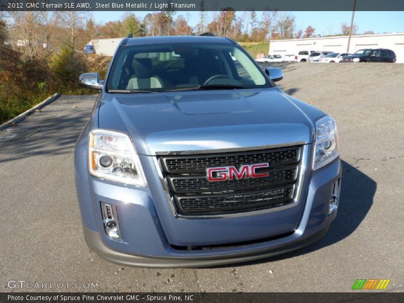 Steel Blue Metallic / Light Titanium 2012 GMC Terrain SLE AWD