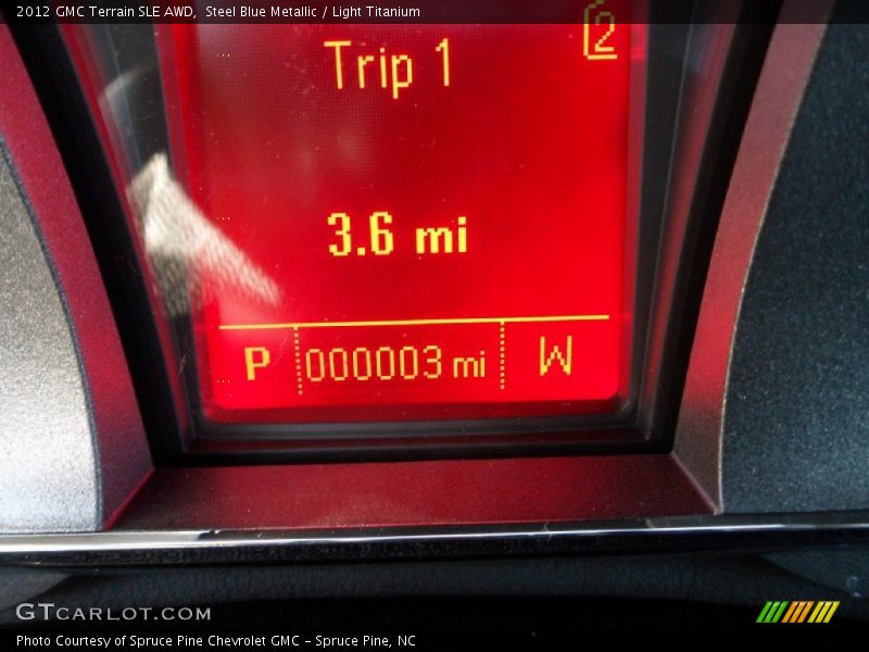 Steel Blue Metallic / Light Titanium 2012 GMC Terrain SLE AWD
