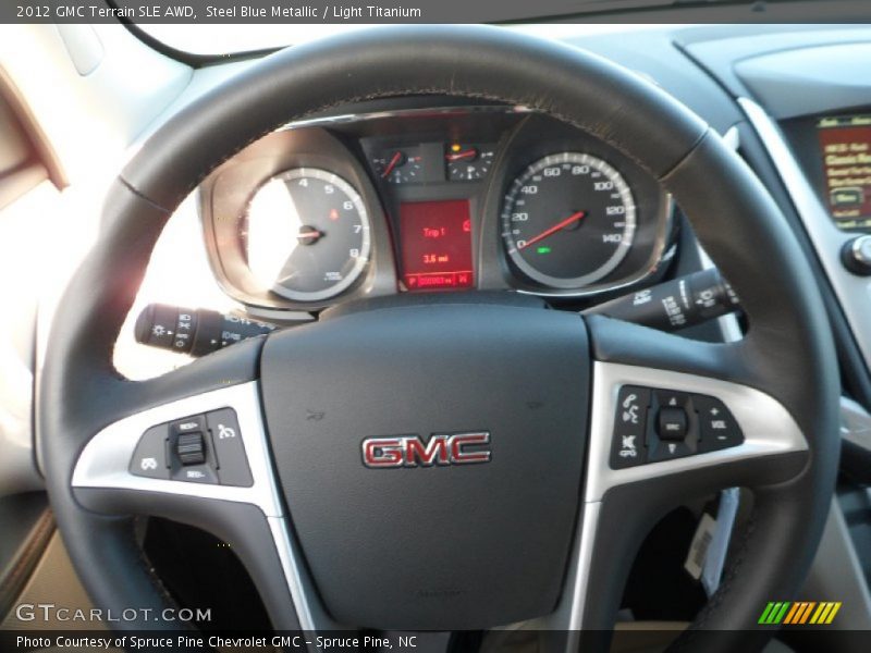 Steel Blue Metallic / Light Titanium 2012 GMC Terrain SLE AWD