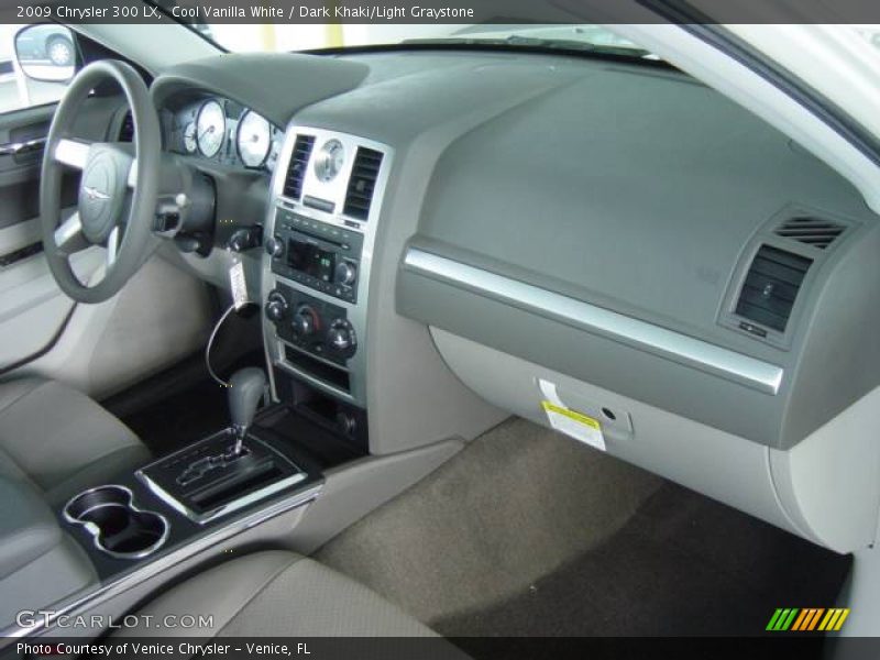 Cool Vanilla White / Dark Khaki/Light Graystone 2009 Chrysler 300 LX