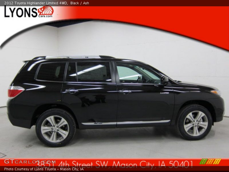 Black / Ash 2012 Toyota Highlander Limited 4WD