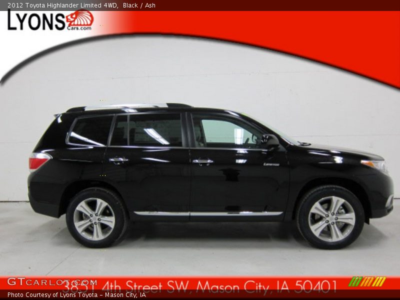 Black / Ash 2012 Toyota Highlander Limited 4WD
