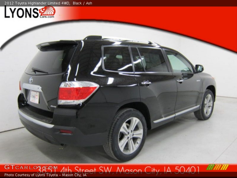 Black / Ash 2012 Toyota Highlander Limited 4WD