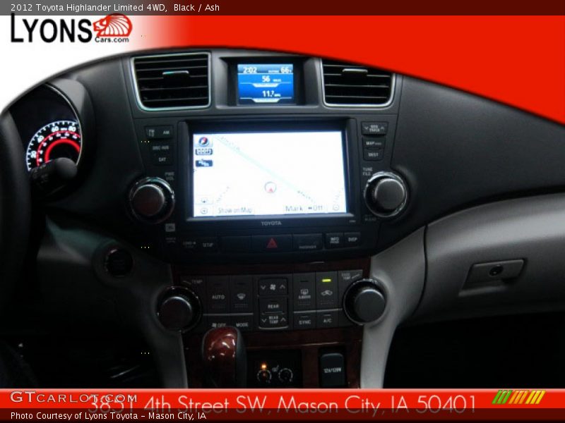 Black / Ash 2012 Toyota Highlander Limited 4WD