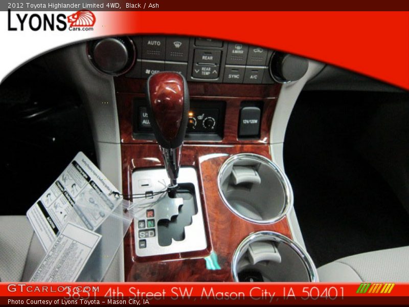 Black / Ash 2012 Toyota Highlander Limited 4WD