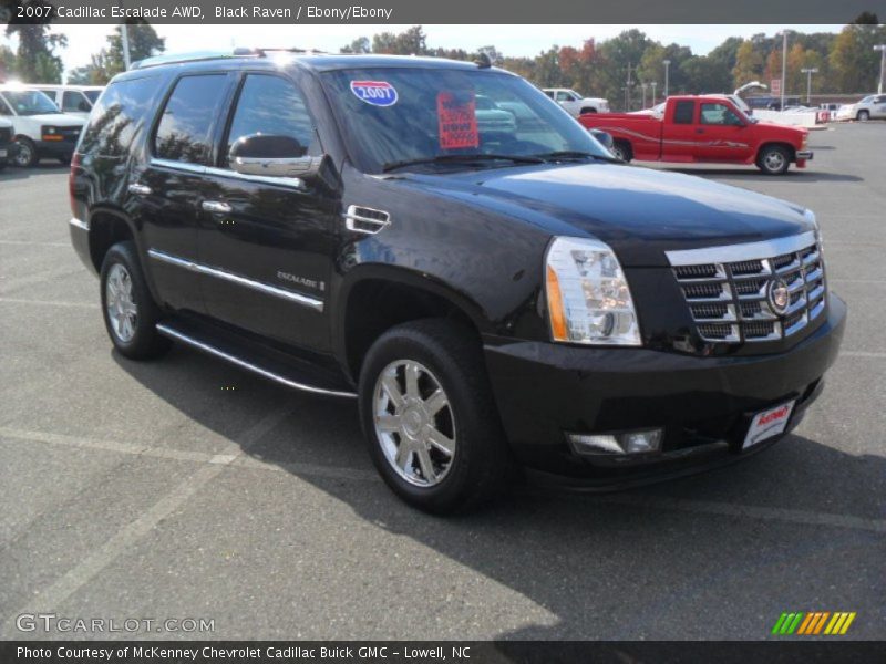 Black Raven / Ebony/Ebony 2007 Cadillac Escalade AWD