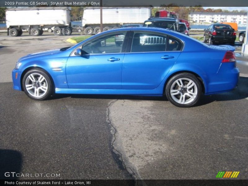 Stryker Blue Metallic / Onyx 2009 Pontiac G8 Sedan