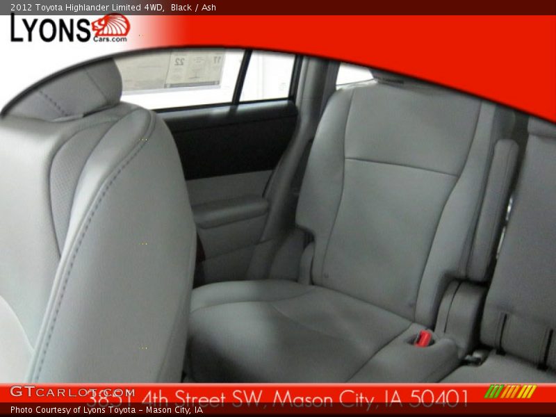Black / Ash 2012 Toyota Highlander Limited 4WD