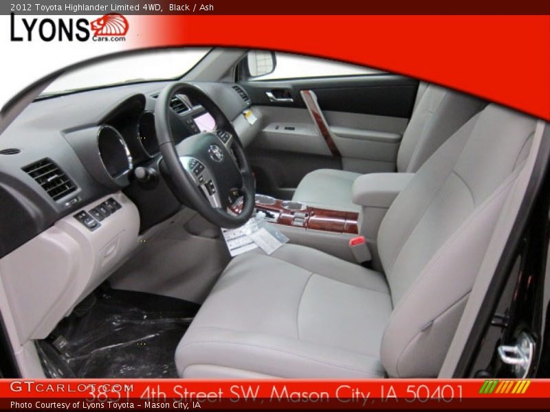 Black / Ash 2012 Toyota Highlander Limited 4WD
