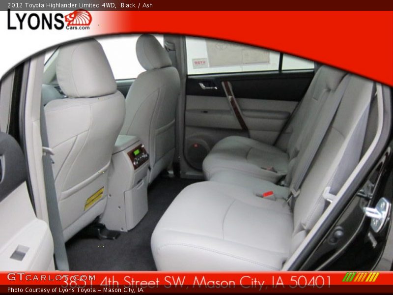 Black / Ash 2012 Toyota Highlander Limited 4WD