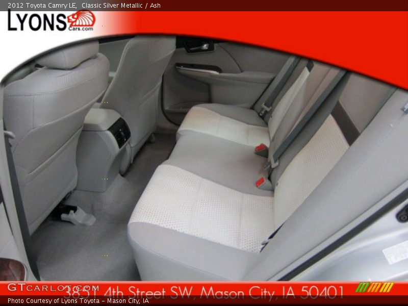 Classic Silver Metallic / Ash 2012 Toyota Camry LE