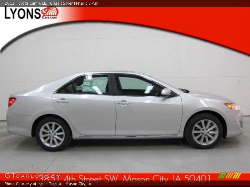 Classic Silver Metallic / Ash 2012 Toyota Camry LE