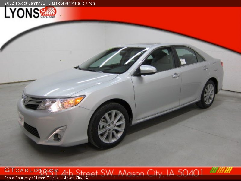 Classic Silver Metallic / Ash 2012 Toyota Camry LE