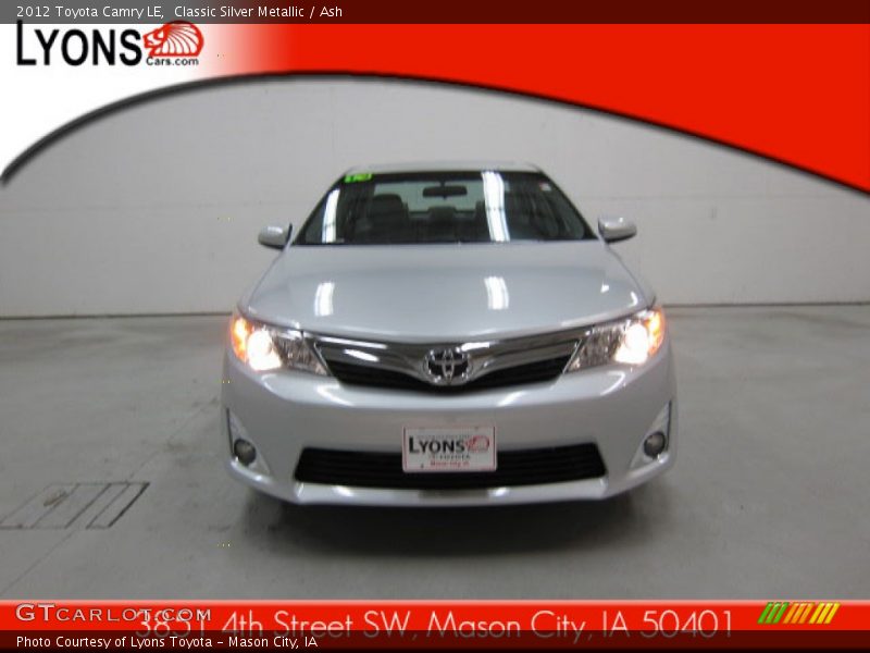Classic Silver Metallic / Ash 2012 Toyota Camry LE