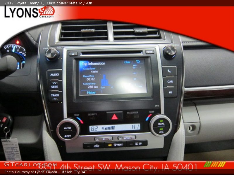 Classic Silver Metallic / Ash 2012 Toyota Camry LE