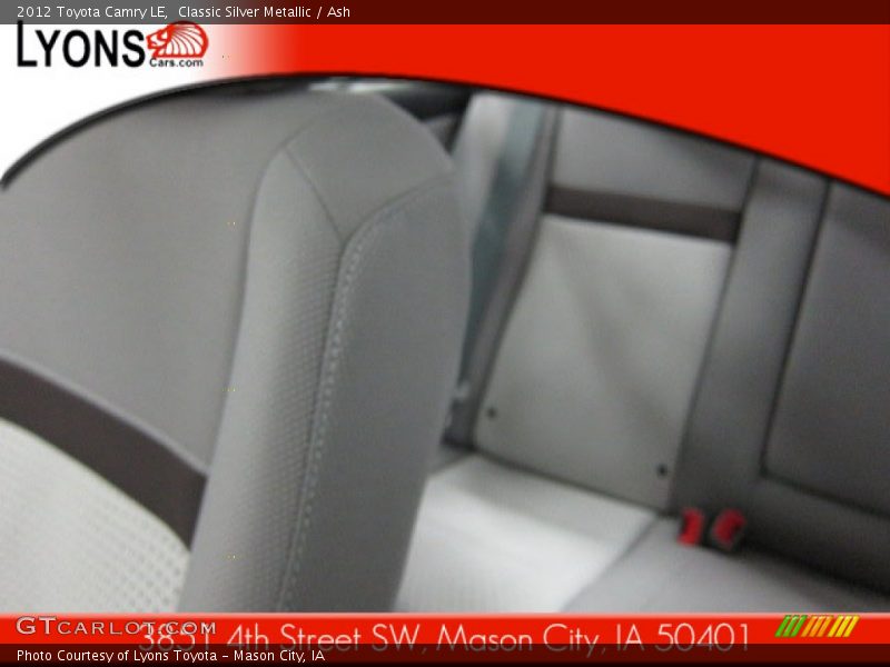 Classic Silver Metallic / Ash 2012 Toyota Camry LE
