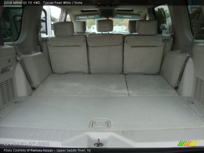 Tuscan Pearl White / Stone 2008 Infiniti QX 56 4WD