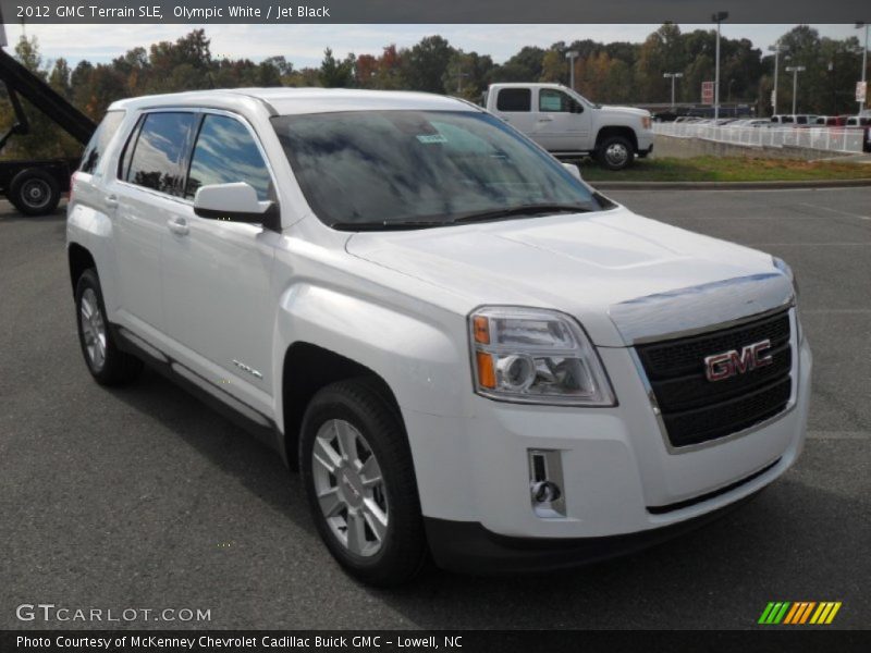 Olympic White / Jet Black 2012 GMC Terrain SLE