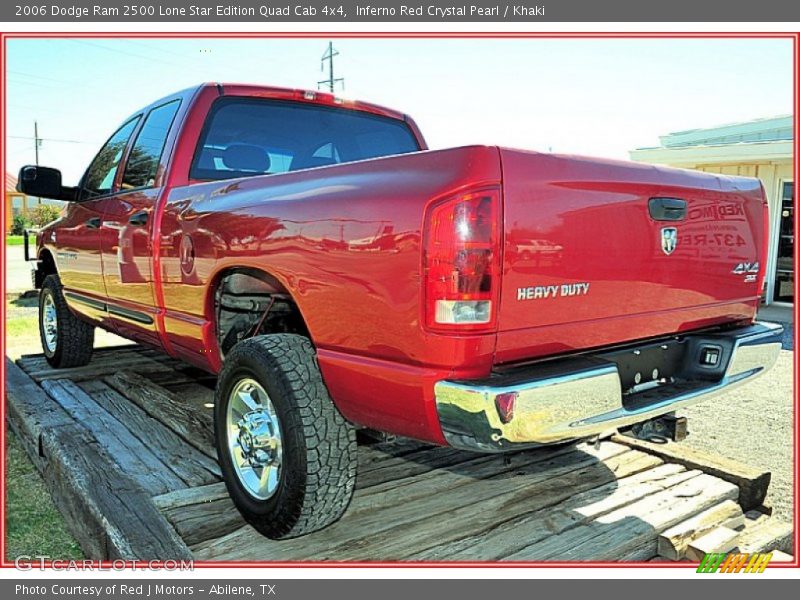  2006 Ram 2500 Lone Star Edition Quad Cab 4x4 Inferno Red Crystal Pearl
