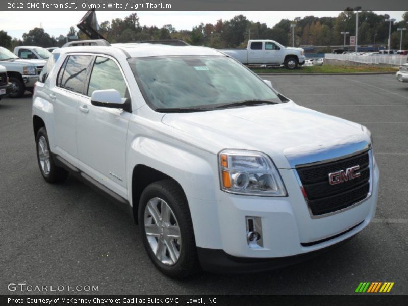 Olympic White / Light Titanium 2012 GMC Terrain SLT