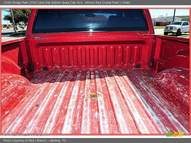 Inferno Red Crystal Pearl / Khaki 2006 Dodge Ram 2500 Lone Star Edition Quad Cab 4x4